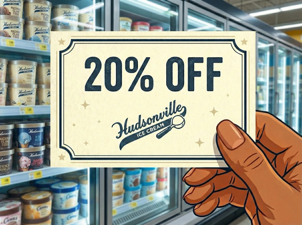Enjoy 20% off Hudsonville Ice Cream - instant