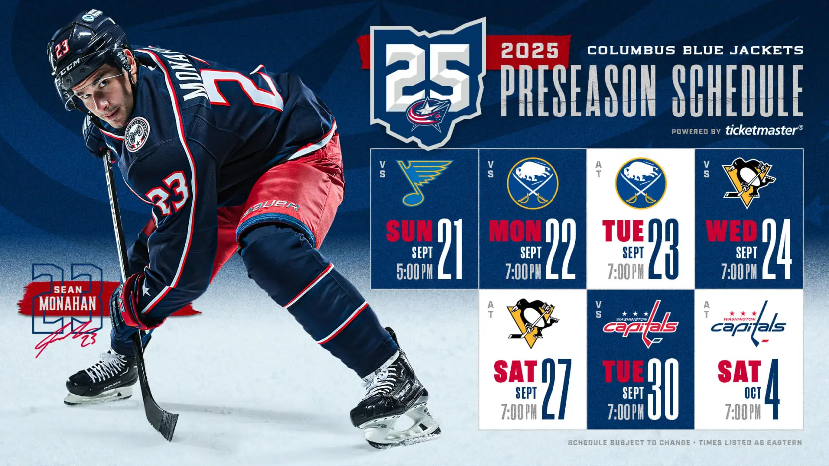 Preseason Schedule is Live!