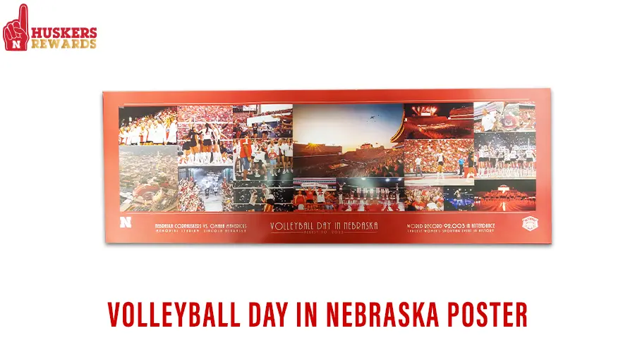 Volleyball Day in Nebraska Poster - PICK UP ONLY - cash-in